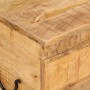 Caja de almacenaje madera maciza de mango 39x28x31 cm en Baúles de almacenamiento | Comprar online en Foru.es