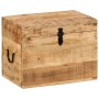 Caja de almacenaje madera maciza de mango 39x28x31 cm en Baúles de almacenamiento | Comprar online en Foru.es