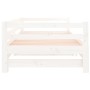 Sofá cama extraíble madera maciza de pino blanco 2x(80x200) cm de vidaXL, Camas y somieres - Ref: Foro24-814695, Precio: 129,...