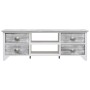 Mueble para TV madera de paulownia blanco y gris 108x30x40 cm en Muebles TV | Comprar online en Foru.es