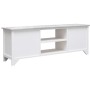Mueble para TV madera de paulownia blanco y gris 108x30x40 cm en Muebles TV | Comprar online en Foru.es