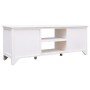 Mueble para TV antiguo madera de paulownia blanco 108x30x40 cm en Muebles TV | Comprar online en Foru.es
