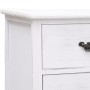 Mueble para TV antiguo madera de paulownia blanco 108x30x40 cm en Muebles TV | Comprar online en Foru.es