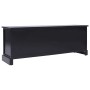 Mueble para TV madera maciza de paulownia negro 108x30x40 cm en Muebles TV | Comprar online en Foru.es