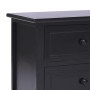 Mueble para TV madera maciza de paulownia negro 108x30x40 cm en Muebles TV | Comprar online en Foru.es