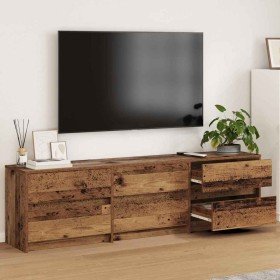 Unidades de TV 2 pcs Madera Vieja 180 x 34 x 50 cm en Muebles TV | Comprar online en Foru.es