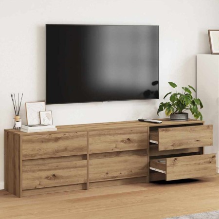 Unidades de TV 2 pcs Roble artesanal 180 x 34 x 50 cm en Muebles TV | Comprar online en Foru.es