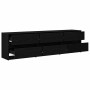 Unidades de TV 2 pcs Roble Negro 180 x 34 x 50 cm en Muebles TV | Comprar online en Foru.es