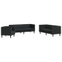 Sofá de sala 3 pcs Negro 194 x 74,5 x 70,5 cm Cuero sintético en Sofás | Comprar online en Foru.es