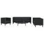 Sofá de sala 3 pcs Negro 194 x 74,5 x 70,5 cm Cuero sintético en Sofás | Comprar online en Foru.es