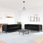Sofá de sala 2 pcs Negro 194 x 74,5 x 70,5 cm Terciopelo en Sofás | Comprar online en Foru.es