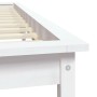 Estructura de cama de madera maciza de pino blanco 200x200 cm de vidaXL, Camas y somieres - Ref: Foro24-820562, Precio: 105,0...
