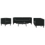 Sofá de sala 3 pcs Negro 194 x 74,5 x 70,5 cm Terciopelo en Sofás | Comprar online en Foru.es