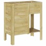 Cama elevada con estante Marrón 85,5 x 46,5 x 95,5 cm en Macetas y jardineras | Comprar online en Foru.es