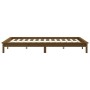 Estructura de cama madera maciza de pino marrón miel 160x200 cm de vidaXL, Camas y somieres - Ref: Foro24-820554, Precio: 135...