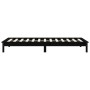 Estructura cama individual madera maciza pino negra 90x190 cm de vidaXL, Camas y somieres - Ref: Foro24-820575, Precio: 96,95...