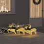 Renos LED 4 pcs Dorado tela en Decoración Festiva y Estacional | Comprar online en Foru.es
