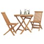 Conjunto de Comedor de Jardín 3 pcs Marrón en Conjuntos de jardín | Comprar online en Foru.es