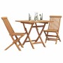 Conjunto de Comedor de Jardín 3 pcs Marrón en Conjuntos de jardín | Comprar online en Foru.es