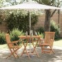 Conjunto de Comedor de Jardín 3 pcs Marrón en Conjuntos de jardín | Comprar online en Foru.es