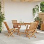 Conjunto de Comedor de Jardín 5 pcs Marrón en Sillas de jardín | Comprar online en Foru.es