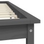 Estructura de cama madera maciza de pino gris 120x190 cm de vidaXL, Camas y somieres - Ref: Foro24-820578, Precio: 113,76 €, ...