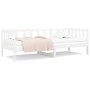 Sofá cama madera maciza de pino blanco 80x200 cm de vidaXL, Camas y somieres - Ref: Foro24-814685, Precio: 152,07 €, Descuent...