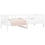 Sofá cama madera maciza de pino blanco 80x200 cm de vidaXL, Camas y somieres - Ref: Foro24-814685, Precio: 152,07 €, Descuent...