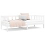 Sofá cama madera maciza de pino blanco 80x200 cm de vidaXL, Camas y somieres - Ref: Foro24-814685, Precio: 152,07 €, Descuent...