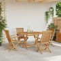Conjunto de Comedor de Jardín 5 pcs Marrón en Sillas de jardín | Comprar online en Foru.es