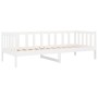 Sofá cama madera maciza de pino blanco 80x200 cm de vidaXL, Camas y somieres - Ref: Foro24-814685, Precio: 152,07 €, Descuent...