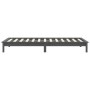 Estructura de cama madera maciza de pino gris 100x200 cm de vidaXL, Camas y somieres - Ref: Foro24-820533, Precio: 108,97 €, ...