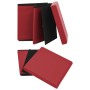 Taburete con almacenaje plegable rojo vino tinto PVC en Taburetes y sillas plegables | Comprar online en Foru.es
