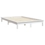 Estructura de cama madera maciza de pino blanco 120x200 cm de vidaXL, Camas y somieres - Ref: Foro24-820537, Precio: 125,94 €...