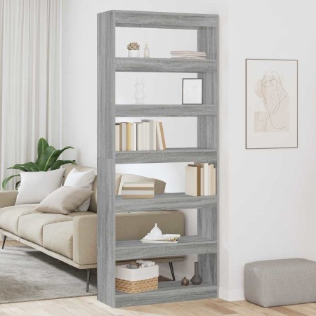 Librería Gris Sonoma 80 x 30 x 198 cm Madera de ingeniería en Librerías y estanterías | Comprar online en Foru.es