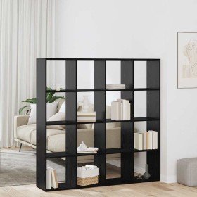 Librería Roble Negro 137,5 x 29 x 137,5 cm Madera de ingeniería en Librerías y estanterías | Comprar online en Foru.es