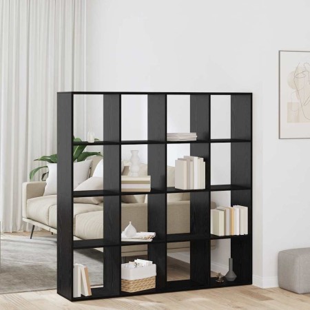 Librería Roble Negro 137,5 x 29 x 137,5 cm Madera de ingeniería en Librerías y estanterías | Comprar online en Foru.es