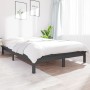 Estructura de cama madera maciza de pino gris 180x200 cm de vidaXL, Camas y somieres - Ref: Foro24-820558, Precio: 143,66 €, ...