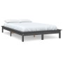 Estructura de cama madera maciza de pino gris 180x200 cm de vidaXL, Camas y somieres - Ref: Foro24-820558, Precio: 143,66 €, ...