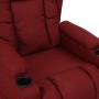 Sillón reclinable de tela rojo tinto en Sillones | Comprar online en Foru.es