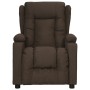 Sillón reclinable de tela marrón oscuro en Sillones | Comprar online en Foru.es
