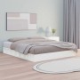 Estructura de cama madera maciza blanco 120x200 cm de vidaXL, Camas y somieres - Ref: Foro24-820682, Precio: 147,15 €, Descue...