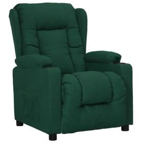 Sillón reclinable de tela verde oscuro en Sillones | Comprar online en Foru.es