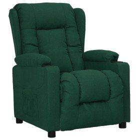 Sillón reclinable de tela verde oscuro en Sillones | Comprar online en Foru.es
