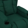 Sillón reclinable de tela verde oscuro en Sillones | Comprar online en Foru.es