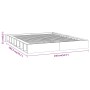 Estructura de cama madera maciza blanco 120x200 cm de vidaXL, Camas y somieres - Ref: Foro24-820682, Precio: 147,15 €, Descue...