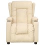 Sillón reclinable de tela crema en Sillones | Comprar online en Foru.es