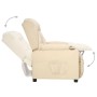 Sillón reclinable de tela crema en Sillones | Comprar online en Foru.es
