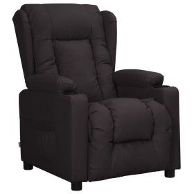 Sillón reclinable de cuero sintético negro en Sillones | Comprar online en Foru.es