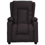 Sillón reclinable de cuero sintético negro en Sillones | Comprar online en Foru.es
